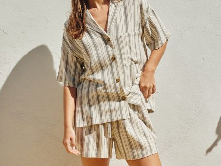 Levvy Stripe Top For Cheap