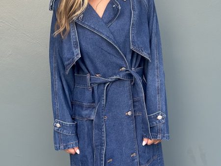 Brayden Denim Trench Sale