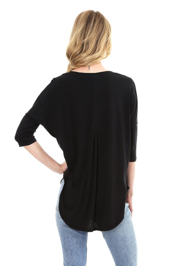 Sleeve Drop Shoulder Top Fashion