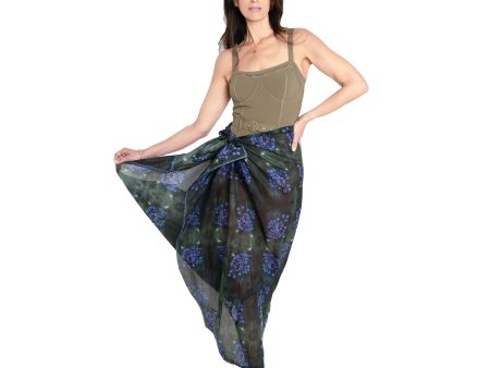 Midnight Glow- Silk Cotton Large Scarf Online Sale