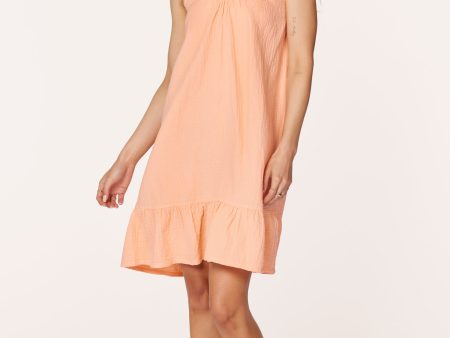 V-NECK RUFFLE DRESS Hot on Sale