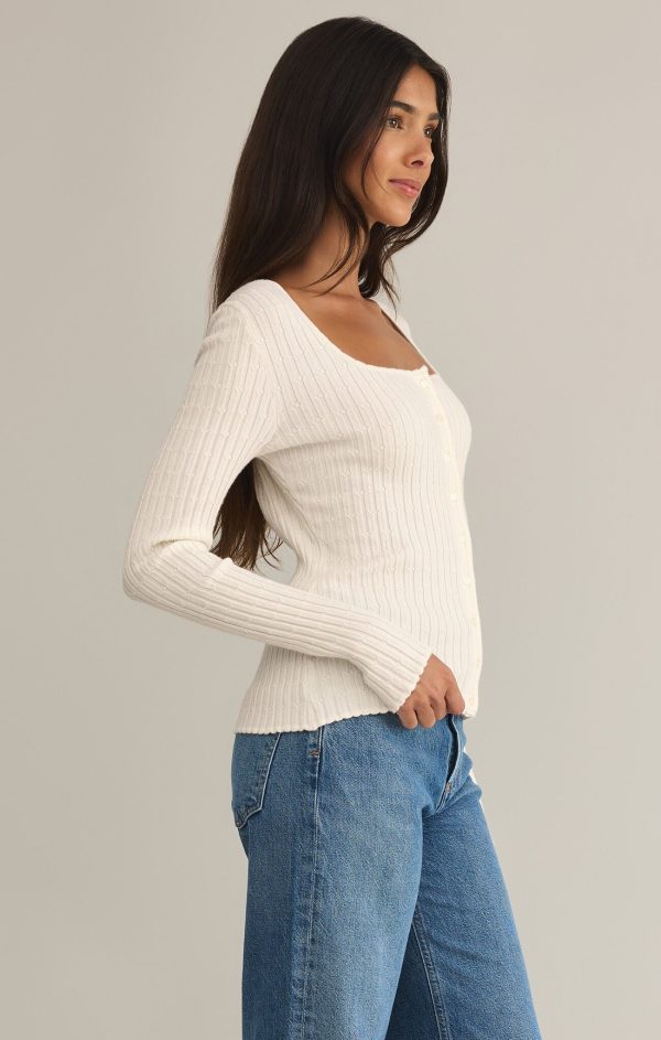 Emelie Button Up Sweater on Sale