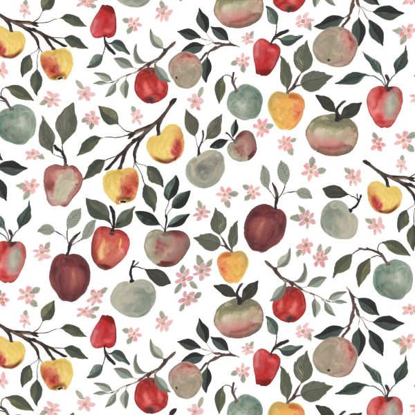 Apples in White   Multi For Cheap