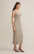 Gisele Stripe Midi Dress Cheap