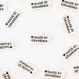 Woven Sew-In Labels - Made by Grandma Organic Cotton (pack of 8) Online now