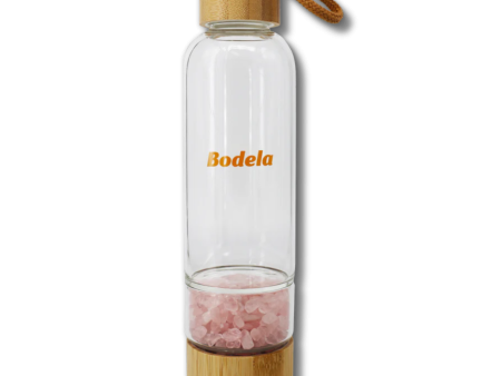 Rose Quartz Glass Water Bottle Discount