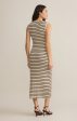 Gisele Stripe Midi Dress Cheap