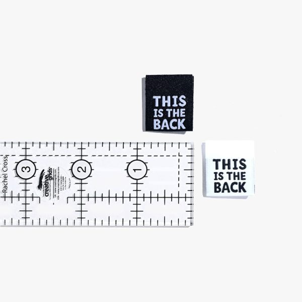 Woven Sew-In Labels - KATM - This Is The Back (pack of 6) Fashion