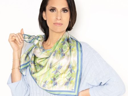 Iridescent Spring - Square Silk Scarf on Sale