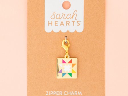 Sarah Hearts - Quilt Star Zipper Charm Hot on Sale