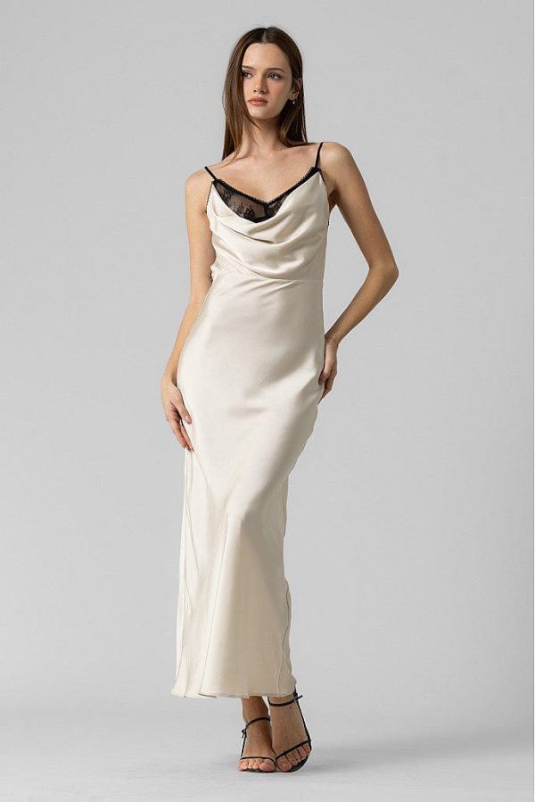 ViV Satin Maxi Dress For Sale