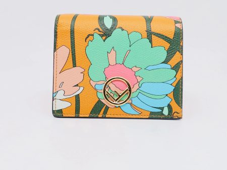 Fendi Bi-Fold Floral Printed Wallet Online Sale