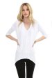 3 4 Sleeve High Low Tunic on Sale