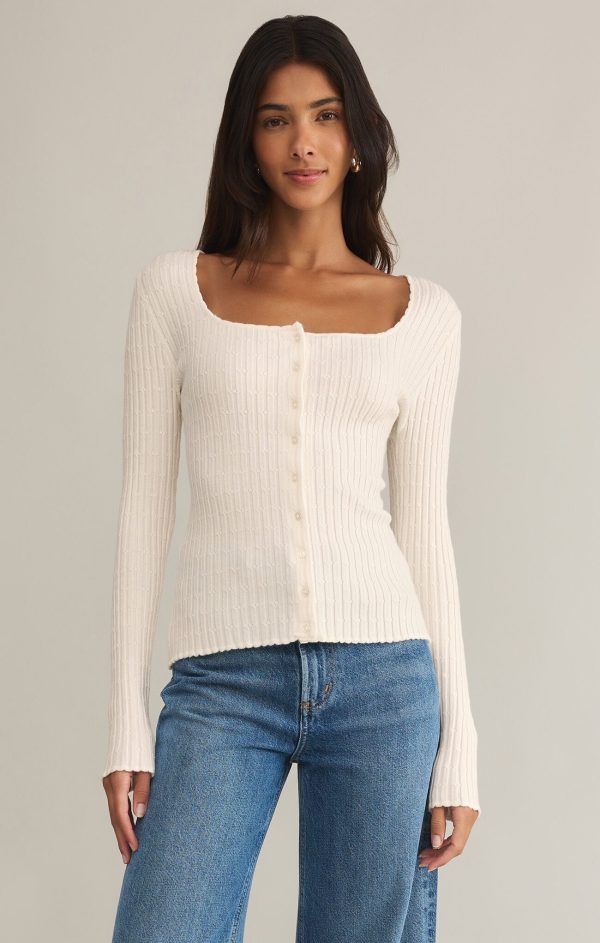 Emelie Button Up Sweater on Sale