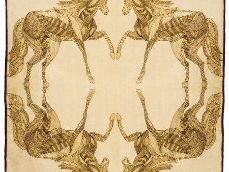 Equine Quartet - Square Silk Scarf Online Hot Sale