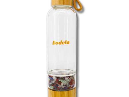 Chakra Glass Water Bottle Discount