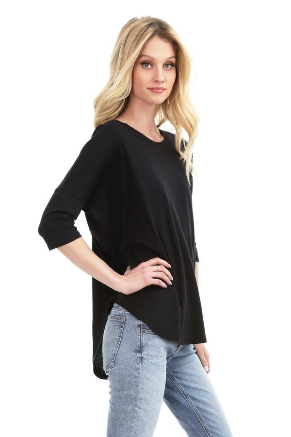 Sleeve Drop Shoulder Top Fashion