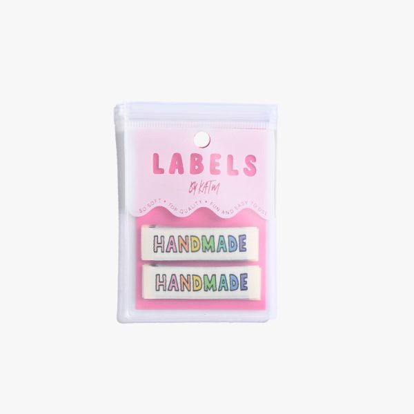 Woven Sew-In Labels - Handmade Rainbow (pack of 6) on Sale