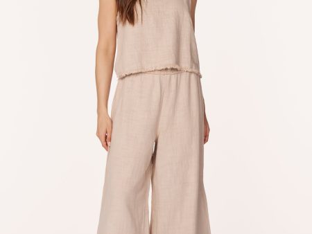 RAW EDGE CROPPED PANT For Sale