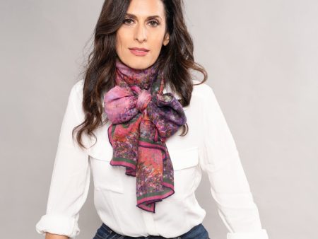 Blush Lillies- Long Cashmere Scarf Fashion