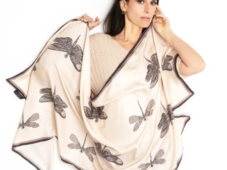 Elegant Clarity- Long Silk Scarf For Discount