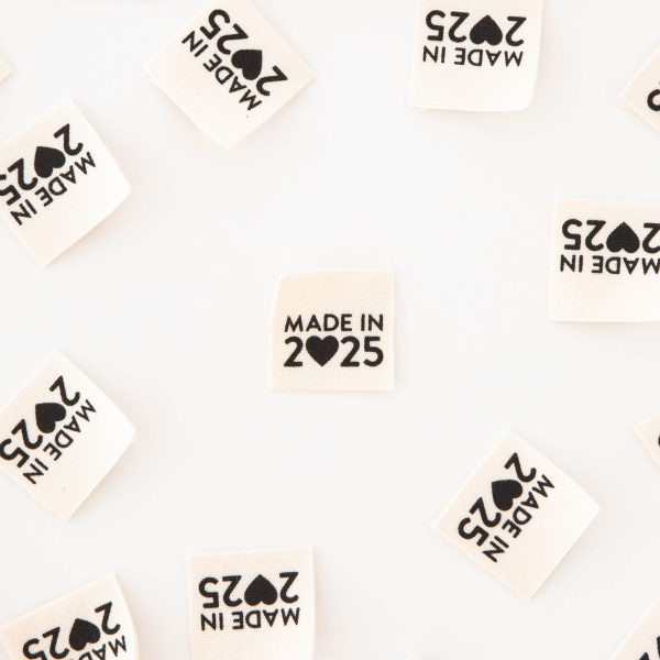 Woven Sew-In Labels - Made in 2025 Organic Cotton (pack of 8) Online