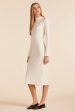 FITTED LONG SLEEVE MIDI DRESS Discount