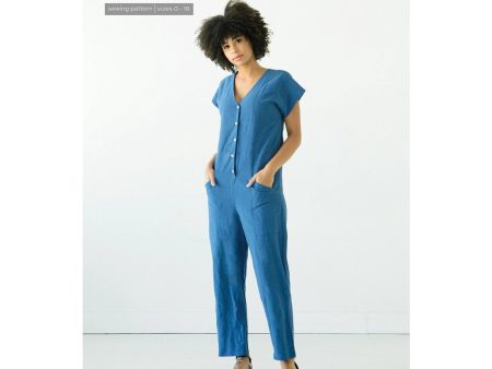 True Bias Rory Jumpsuit Pattern (printed paper) Online Sale