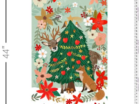 Christmas Pine PANEL in Multi Online