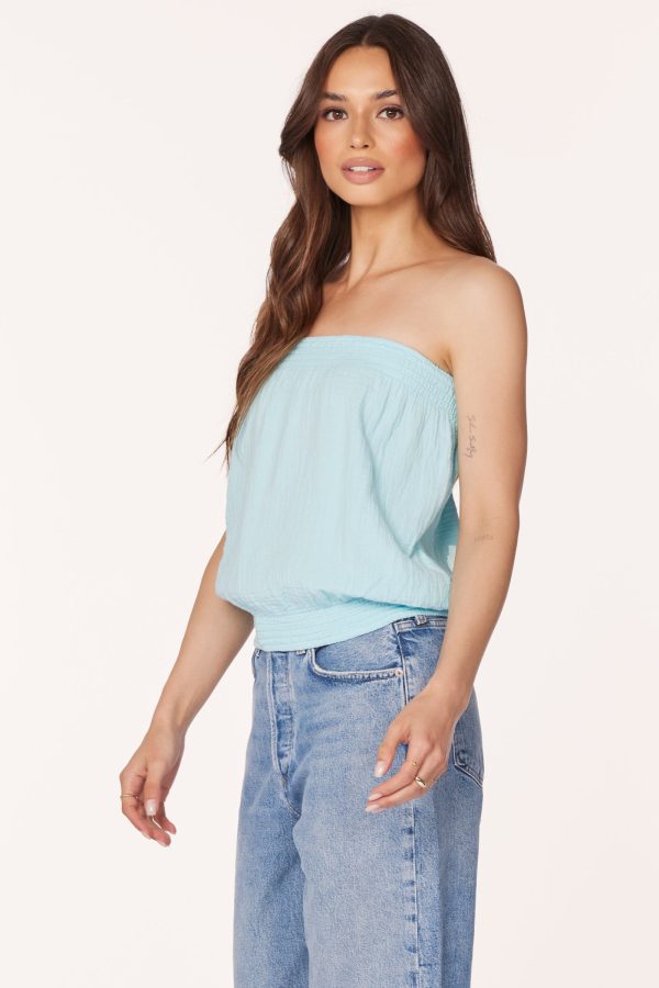 SMOCKED TUBE TOP Online Sale