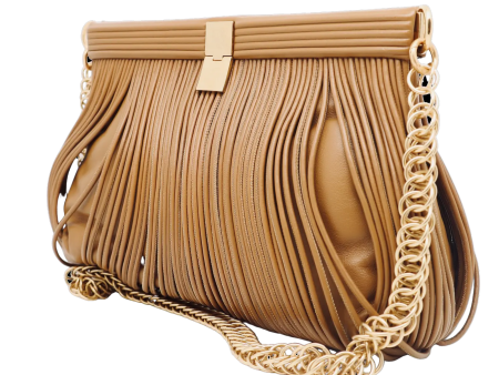 Proenza Schouler Tan Rolo Flame Clutch For Cheap