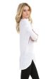 3 4 Sleeve High Low Tunic on Sale