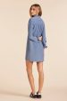 TAB SLEEVE SHIRT DRESS on Sale