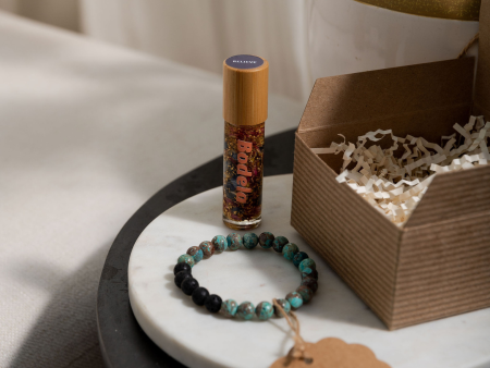 Essential Oil Bracelet and Roller Bundle Hot on Sale