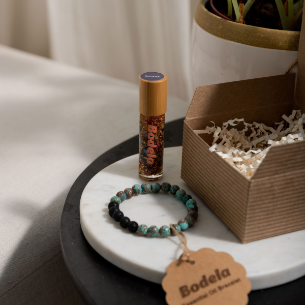 Essential Oil Bracelet and Roller Bundle Hot on Sale