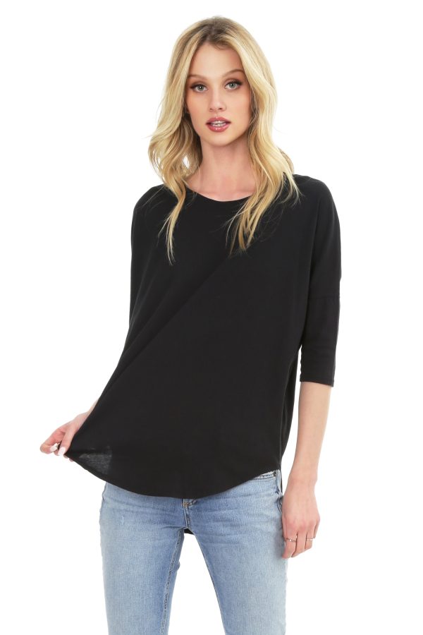 Sleeve Drop Shoulder Top Fashion