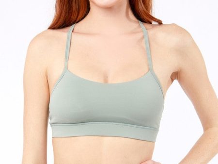 Solid Seamless Bralette With Racerback Detail Supply